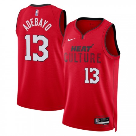 Dres Miami Heat Bam Adebayo Nike 2024-25 City Edition Crvena Swingman